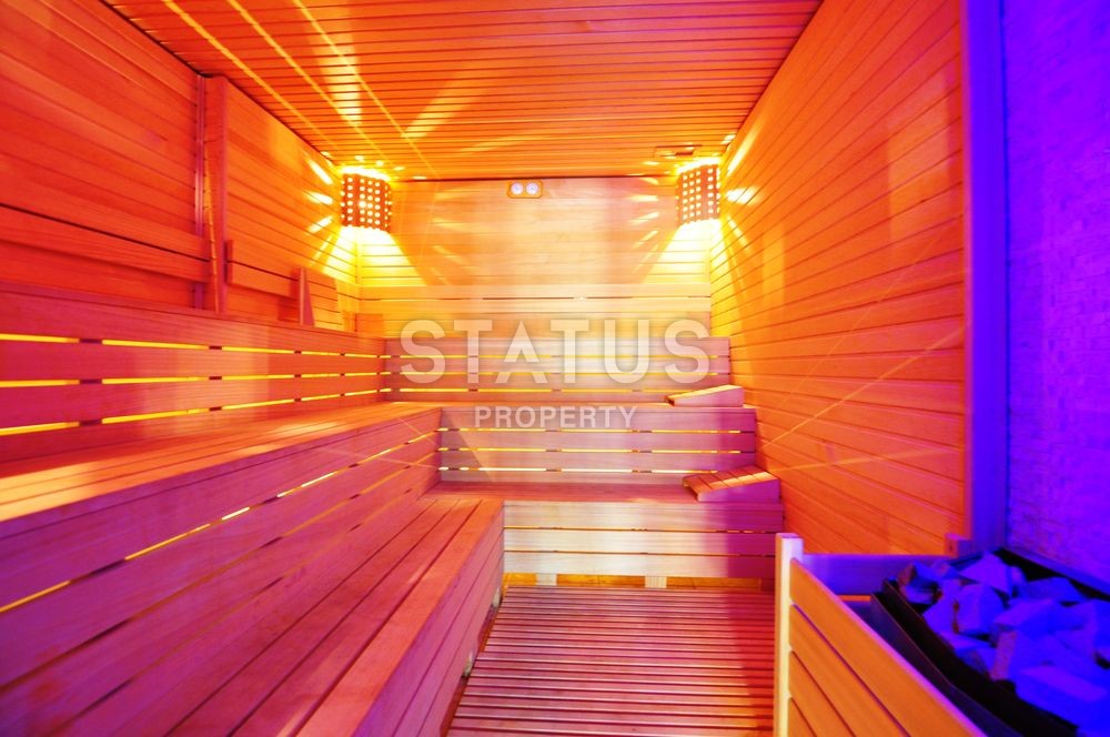 Апартаменты 1+1 с прекрасным видом на исторический город Наула и море, 75 м2. Махмутлар , Алания. фото 11