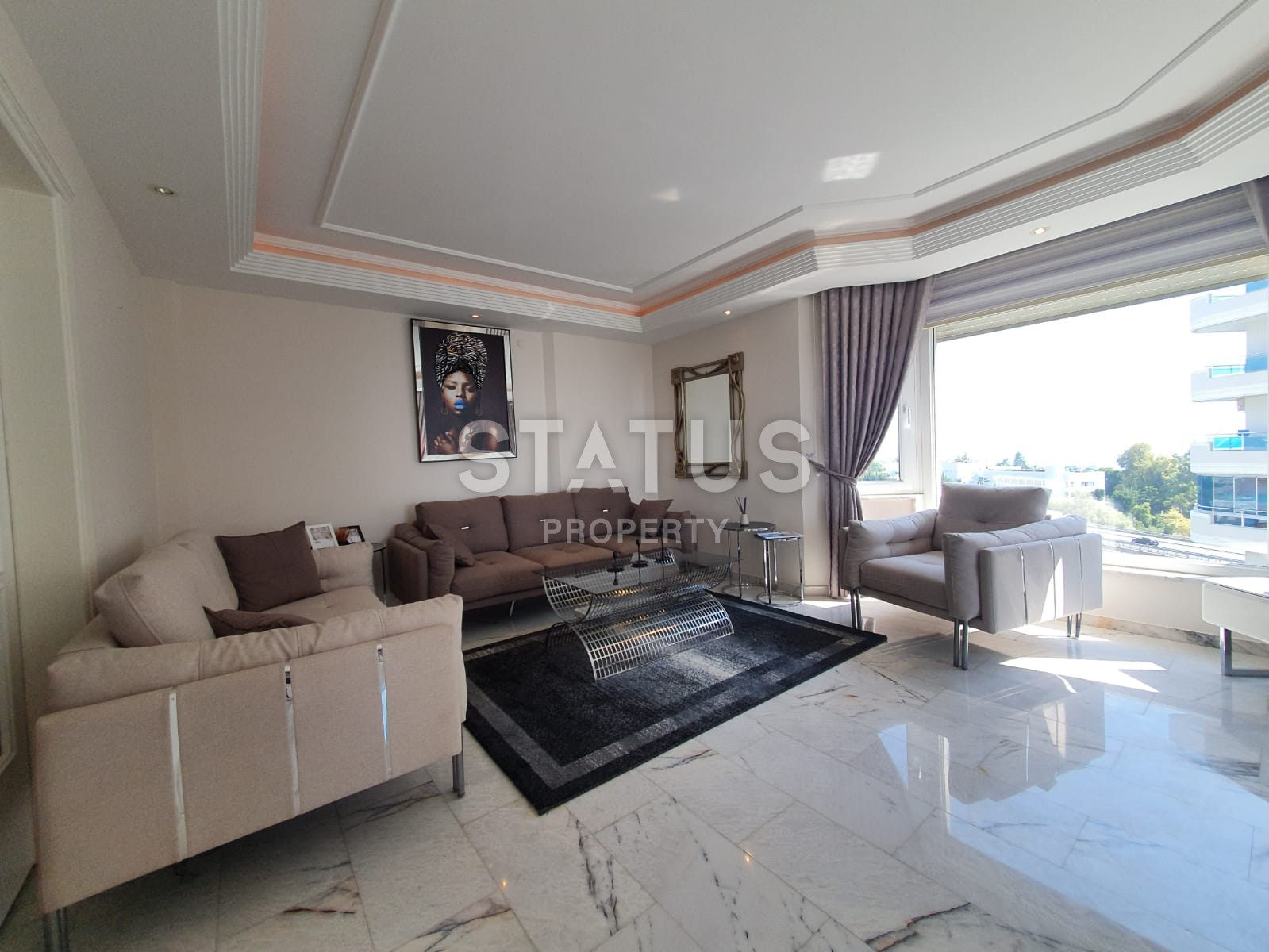 Шикарная квартира планировки 2+1, 120 м2 с видом на море в районе Тосмур, Аланья фото 13