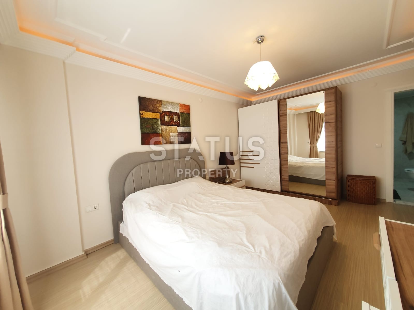 Шикарная квартира планировки 2+1, 120 м2 с видом на море в районе Тосмур, Аланья фото 21