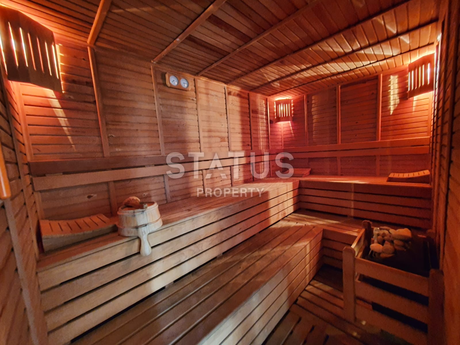 Двух уровневые апартаменты 4+1 с прямым видом на море, 220 м2. Кестель, Алания фото 13