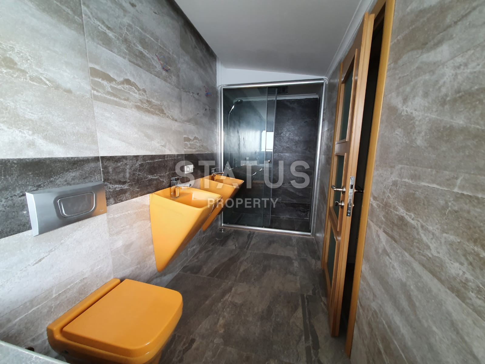 Двух уровневые апартаменты 4+1 с прямым видом на море, 220 м2. Кестель, Алания фото 21