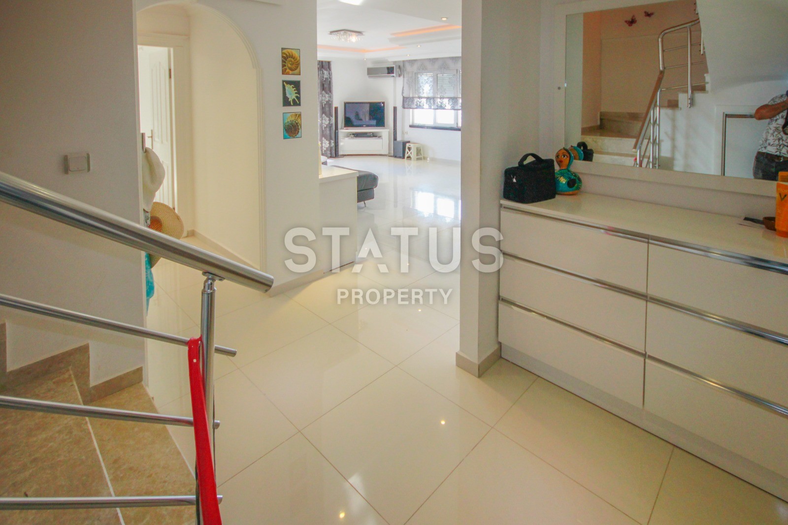 Дублекс в Махмутларе с потрясающим видом на море, 260 м2 фото 7