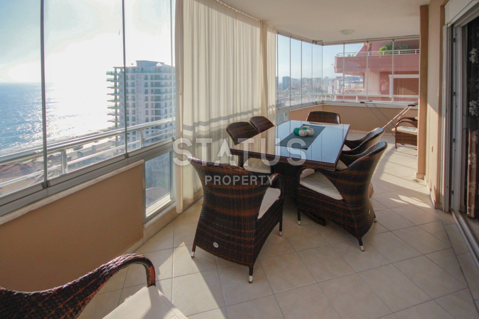 Дублекс в Махмутларе с потрясающим видом на море, 260 м2 фото 13