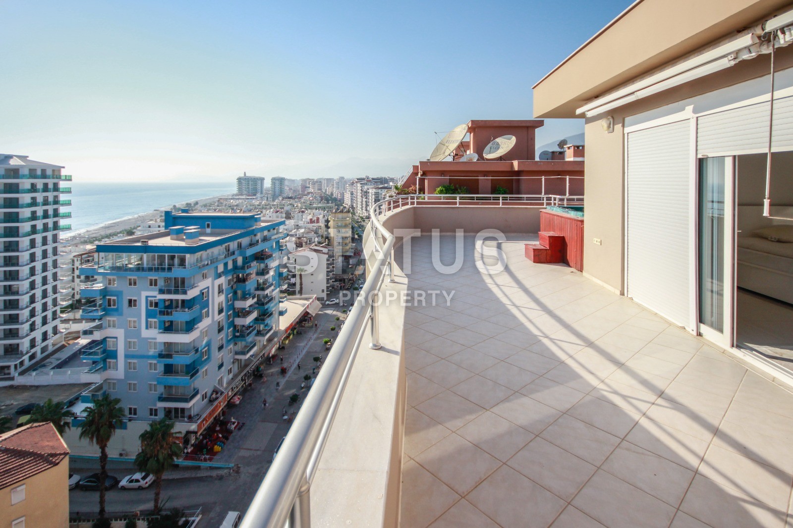 Дублекс в Махмутларе с потрясающим видом на море, 260 м2 фото 26