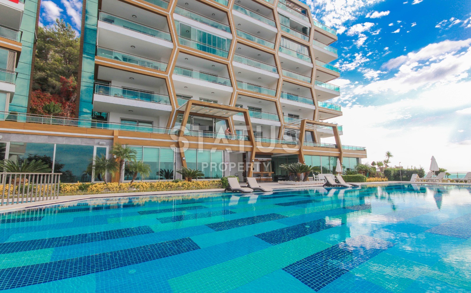 Excellent 1+1 apartment with sea views in Kargicak, 65 sq. m. фото 21