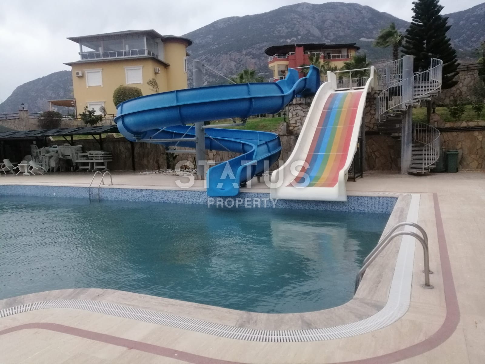 Duplex layout 4+1 overlooking the sea, castle and mountains, 280 m2. Mahmutlar, Alanya. фото 19