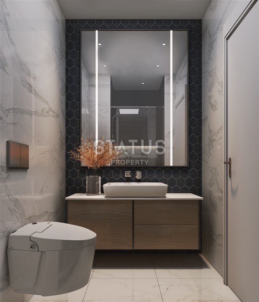 Последние дуплексы планировки 2+1 в комплексе класса люкс на финальной стадии строительства в районе Авсаллар. фото 35