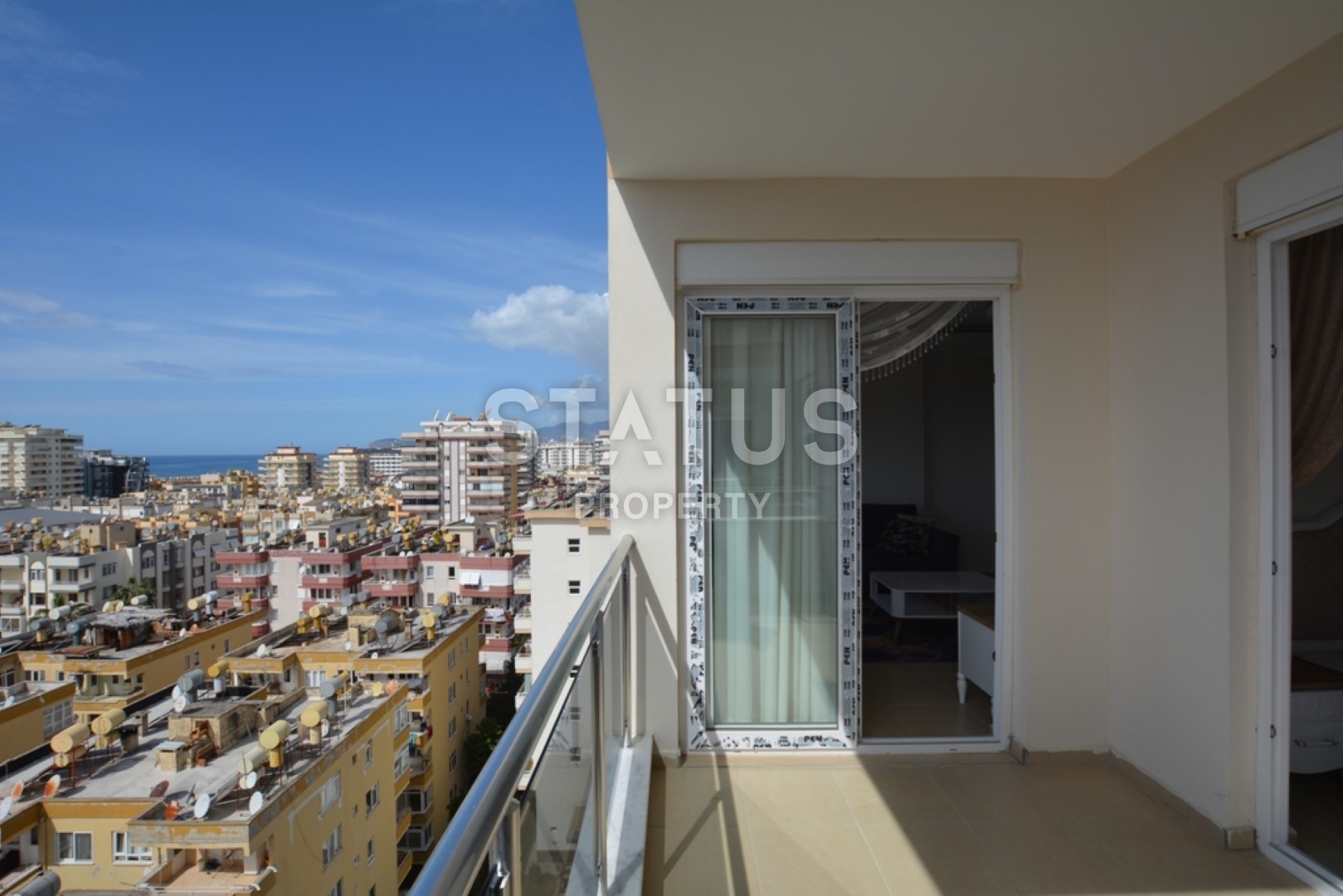 Апартаменты 1+1 с прямым видом на море, 6о м2. Махмутлар, Алания. фото 12