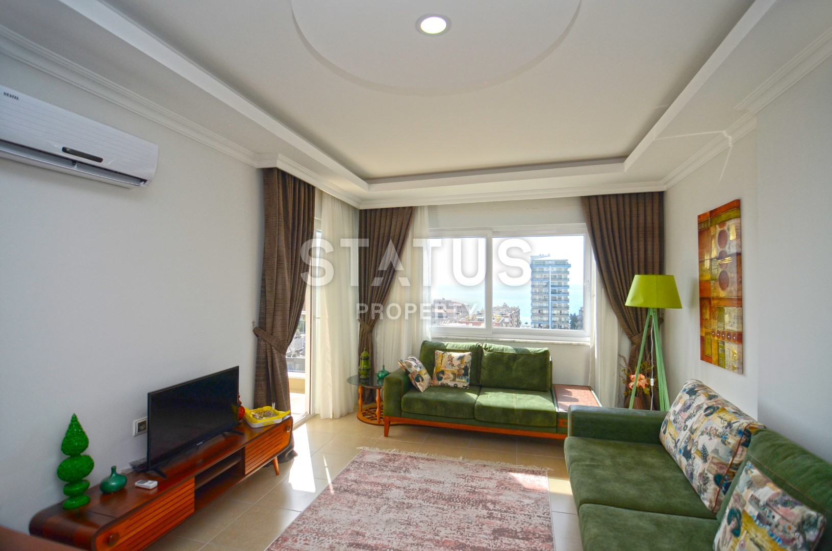 Апартаменты 1+1 с прямым видом на море, 6о м2. Махмутлар, Алания. фото 15