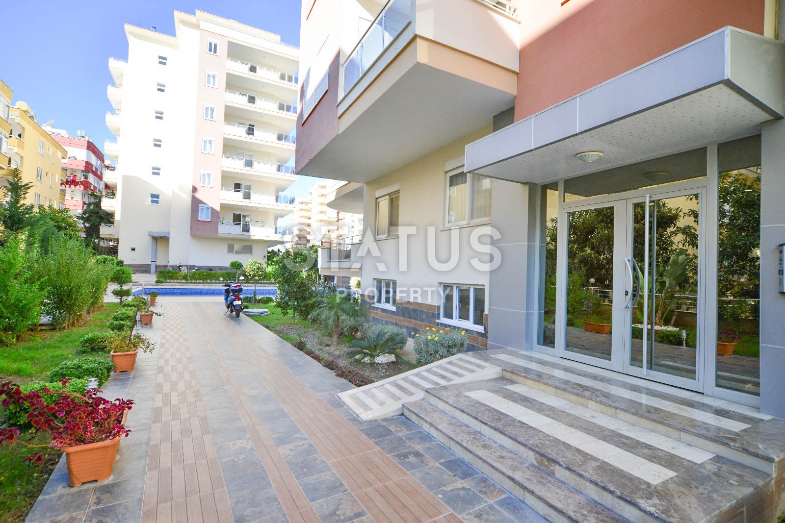 Апартаменты 1+1 с прямым видом на море, 6о м2. Махмутлар, Алания. фото 16