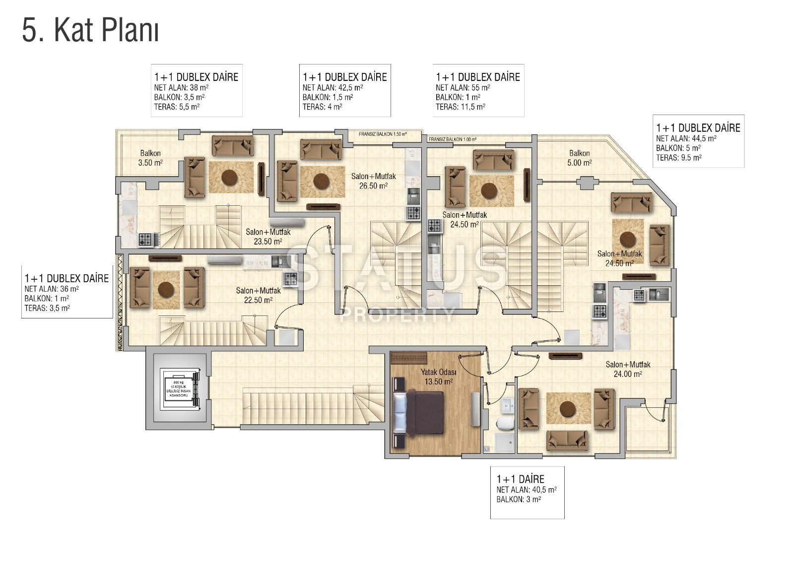 Новый дом, выгодные цены, планировки 1+1, 2+1, район Махмутлар, Аланья фото 14