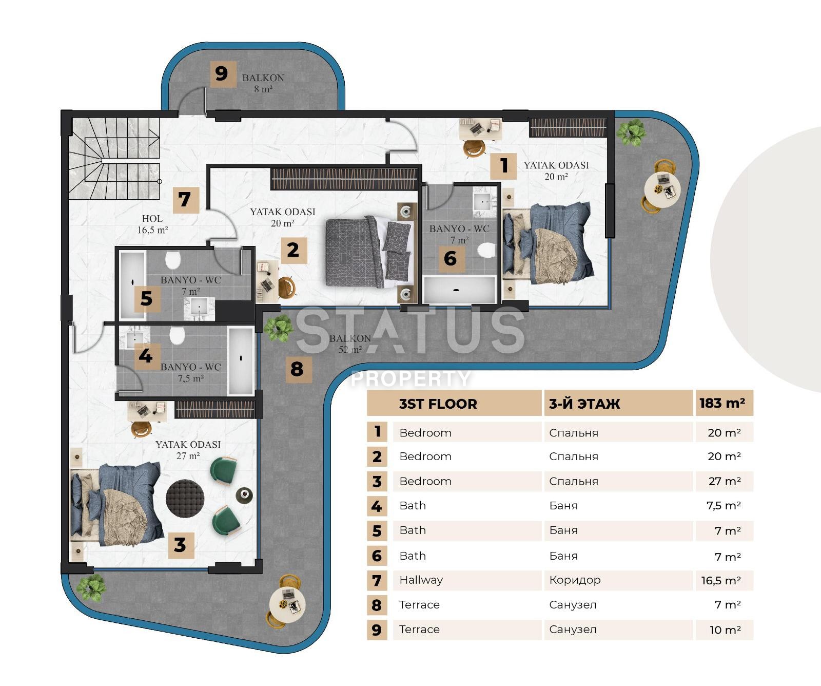 Luxury villa 6+1 under construction. Guaranteed Citizenship! 445 m2 фото 28