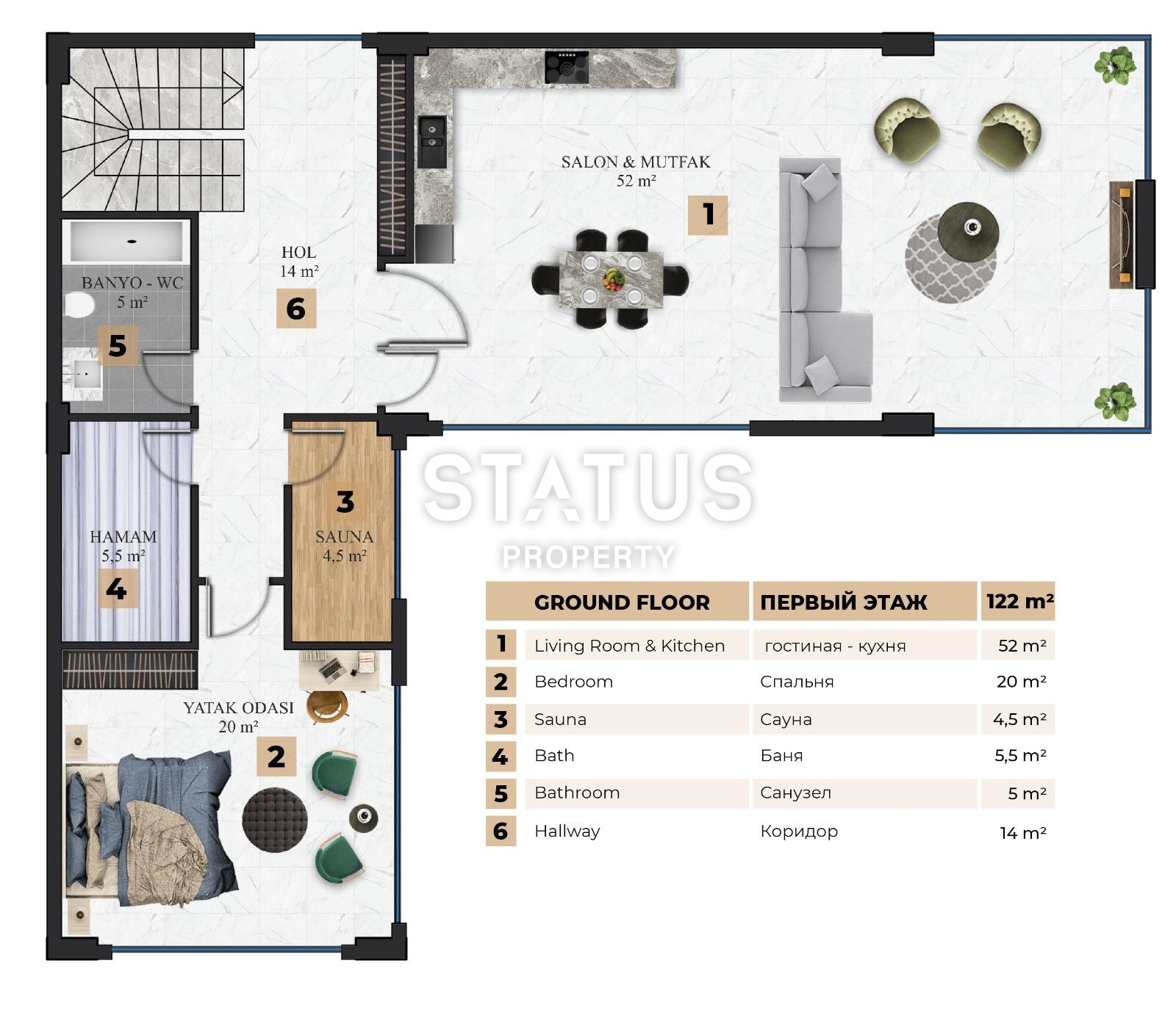 Luxury villa 6+1 under construction. Guaranteed Citizenship! 445 m2 фото 29