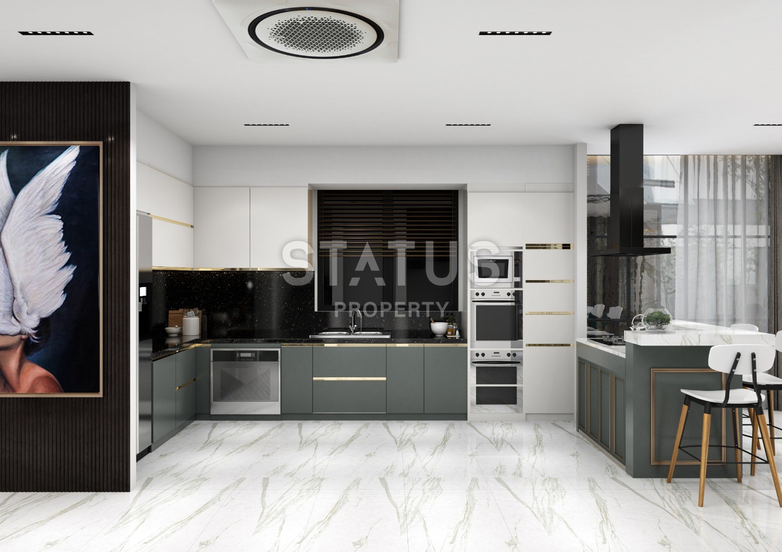 Две отдельно стоящие виллы 5+1 с бассейном и садом на территории, 500 м2. Каргыджак, Алания. фото 5