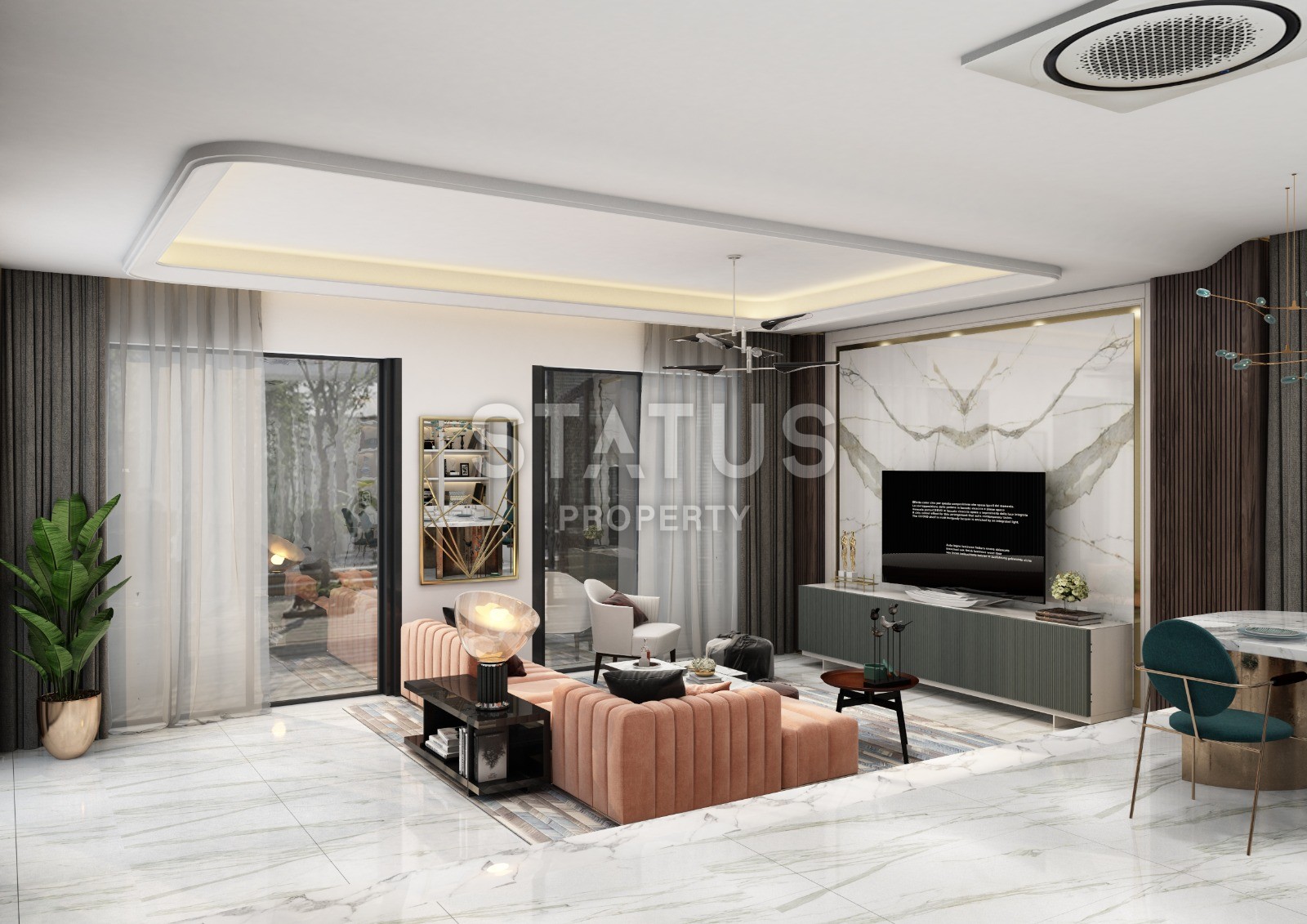 Две отдельно стоящие виллы 5+1 с бассейном и садом на территории, 500 м2. Каргыджак, Алания. фото 6