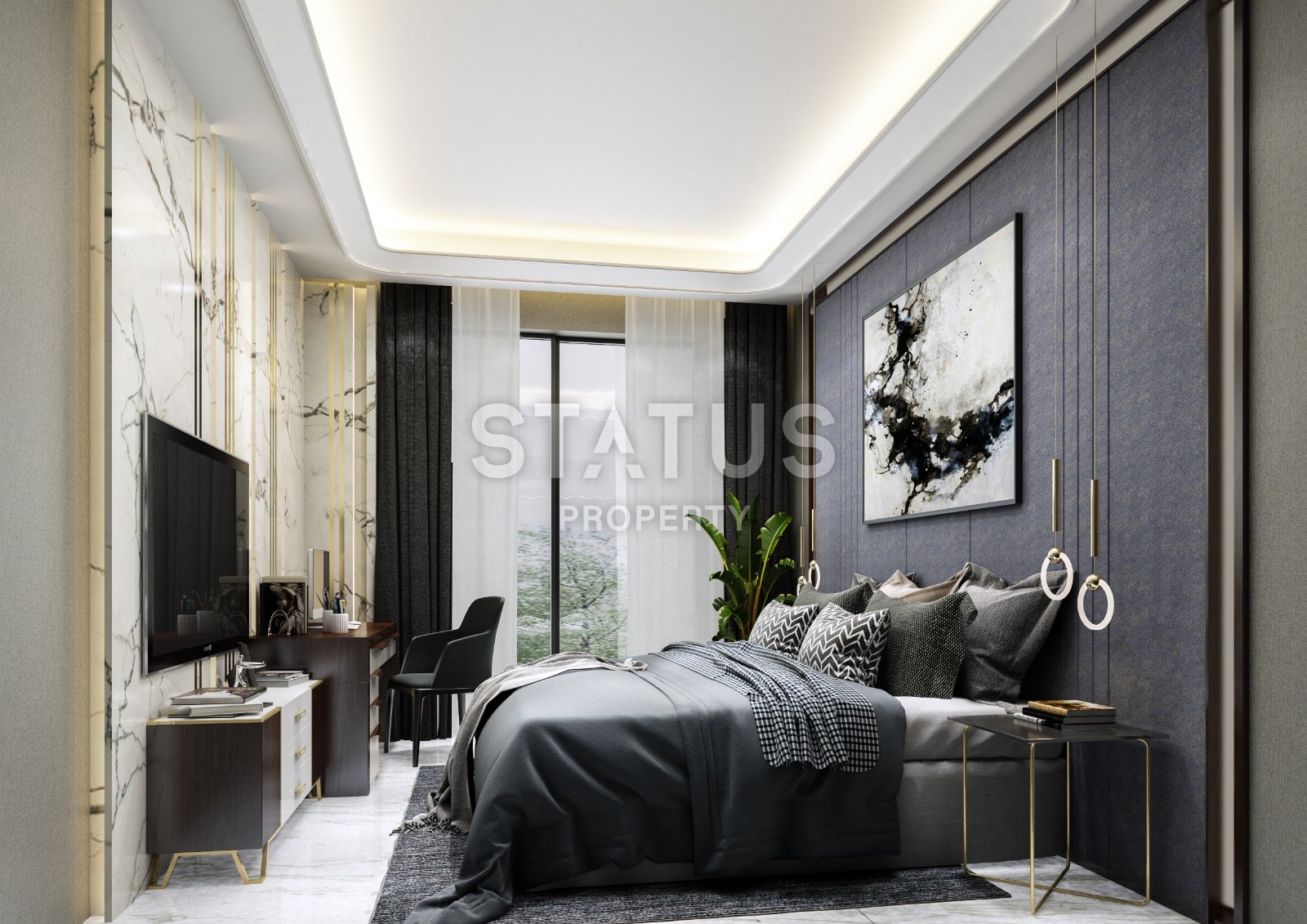 Две отдельно стоящие виллы 5+1 с бассейном и садом на территории, 500 м2. Каргыджак, Алания. фото 16