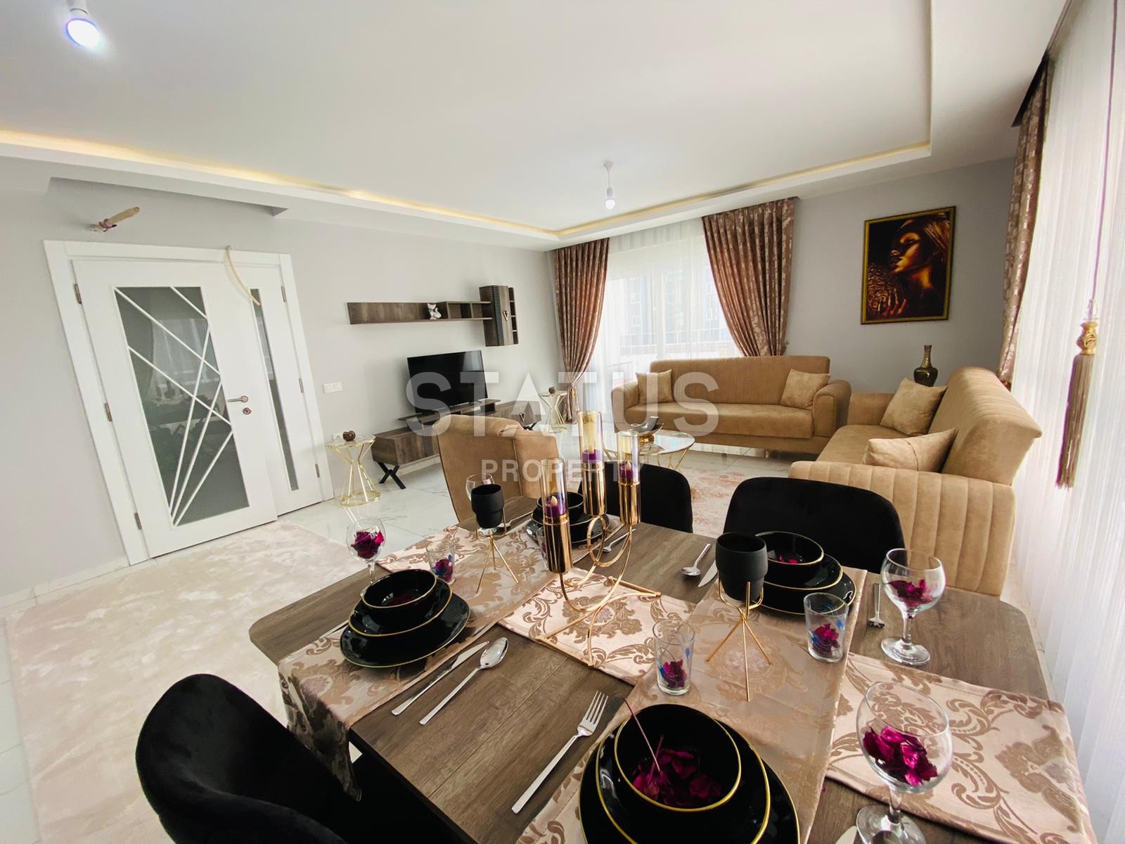 Трехкомнатная квартира с мебелью с большой террасой, 120 м2 фото 4