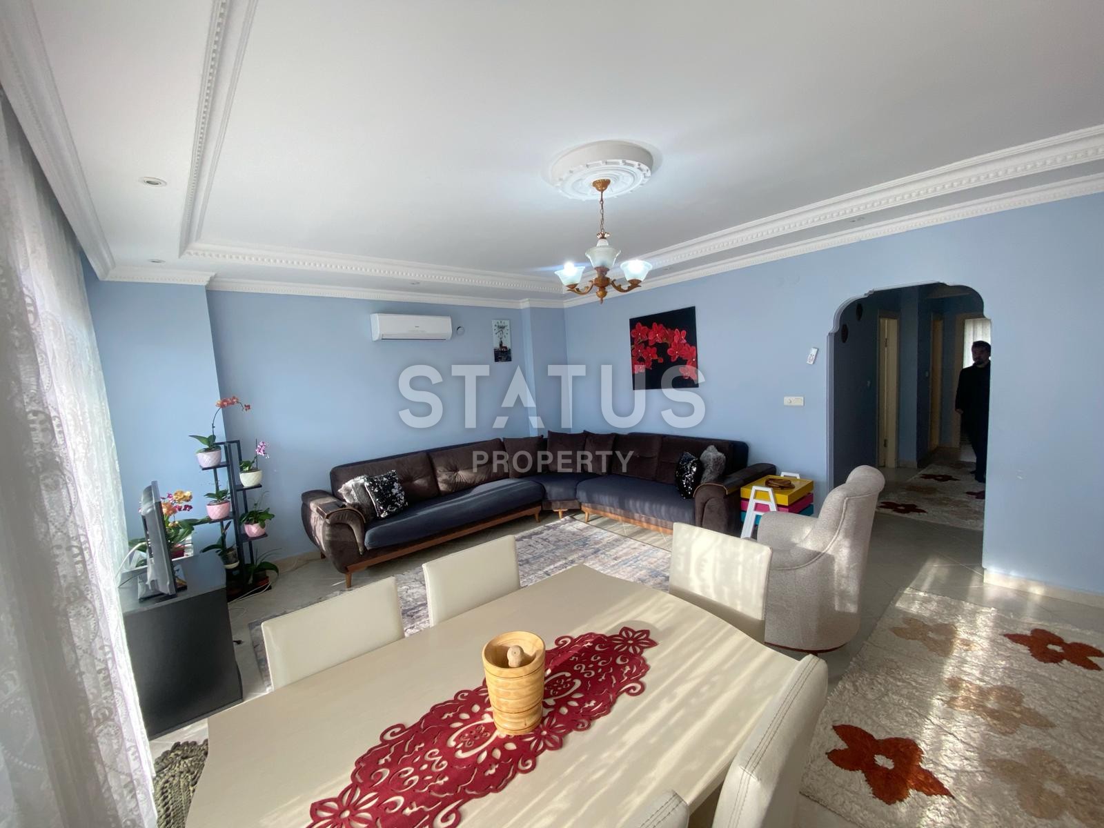 Трехкомнатные апартаменты с видом на море и город в Джикджили, 110м2 фото 4