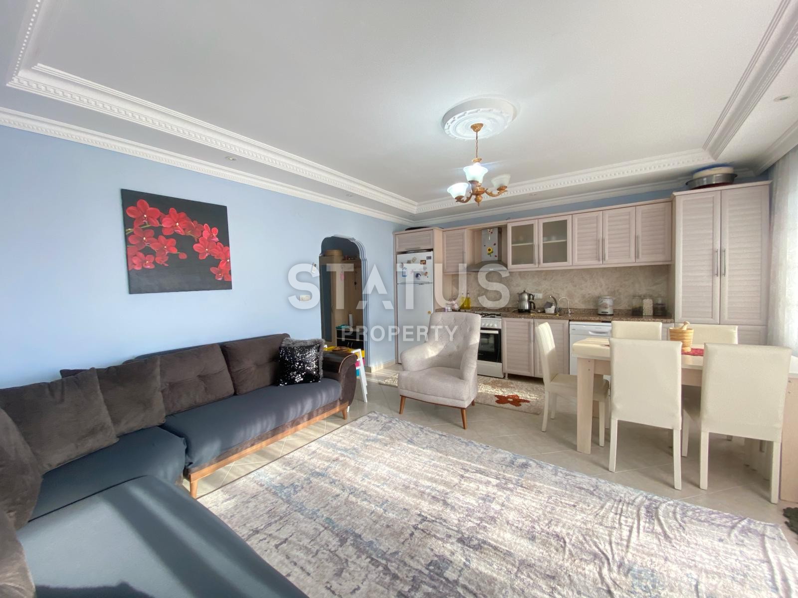 Трехкомнатные апартаменты с видом на море и город в Джикджили, 110м2 фото 5