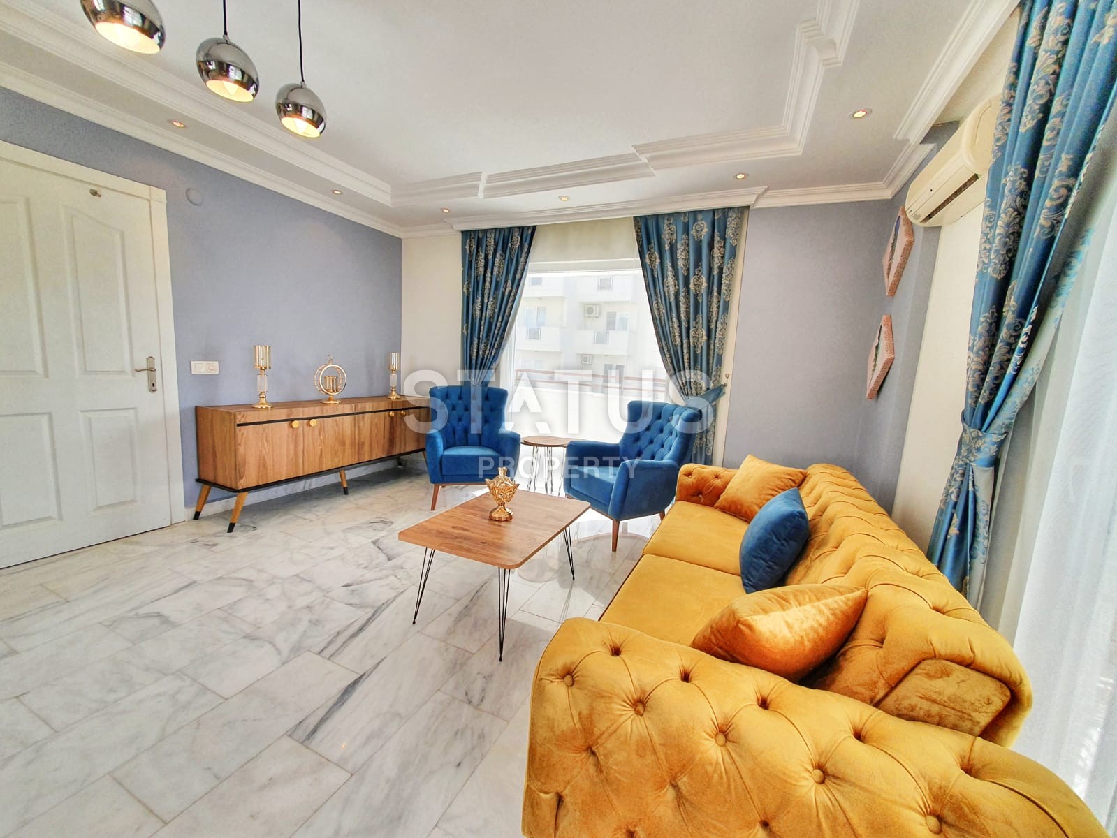 Апартаменты 2+1 с видом на море и крепость, 110 м2. Махмутлар, Алания. фото 6