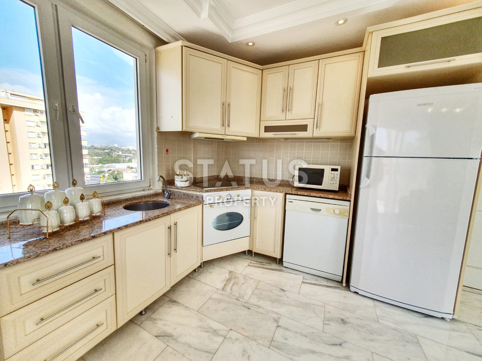 Апартаменты 2+1 с видом на море и крепость, 110 м2. Махмутлар, Алания. фото 20