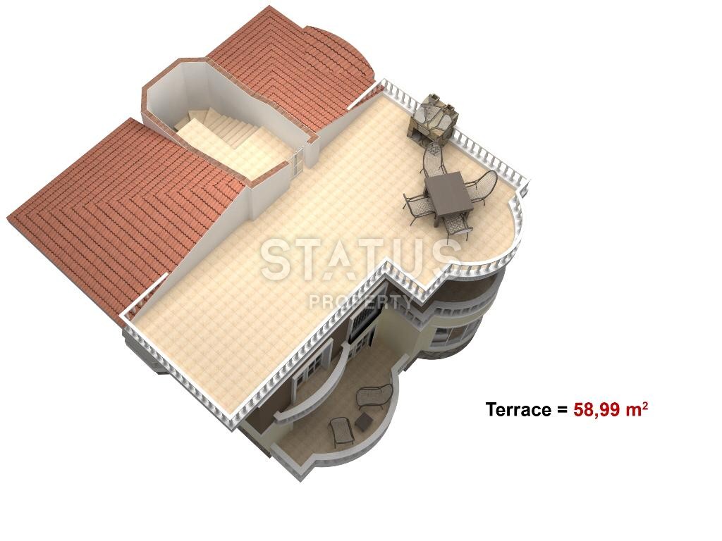 Villa 4+1 with its own territory of 500 m2 in Kargicak. фото 18