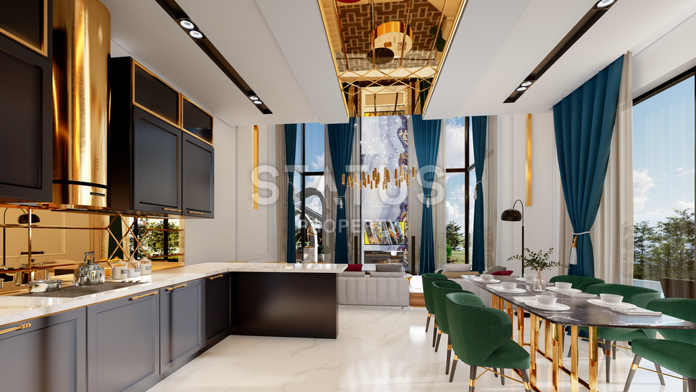 Luxury under construction - 6+1 villa in Kargicak area, 605 m2 фото 3