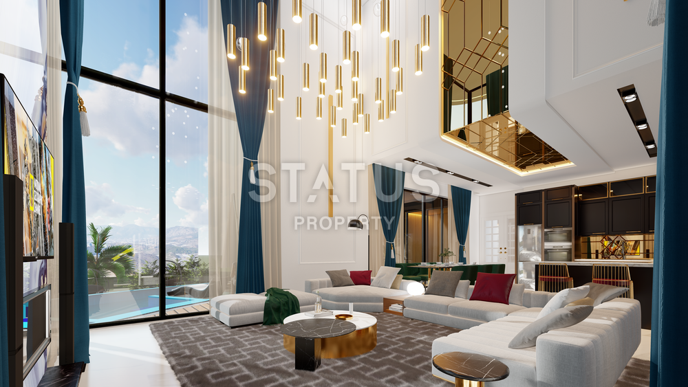 Luxury under construction - 6+1 villa in Kargicak area, 605 m2 фото 4