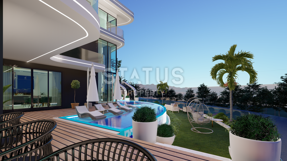 Luxury under construction - 6+1 villa in Kargicak area, 605 m2 фото 22