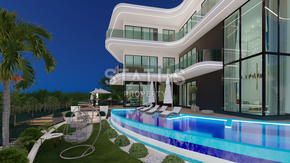 Luxury under construction - 6+1 villa in Kargicak area, 605 m2 фото 23