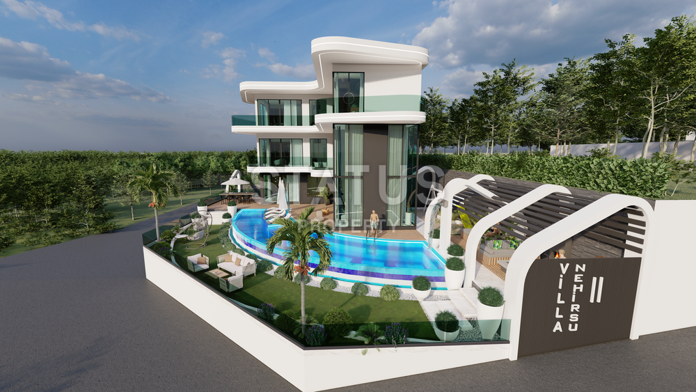 Luxury under construction - 6+1 villa in Kargicak area, 605 m2 фото 27