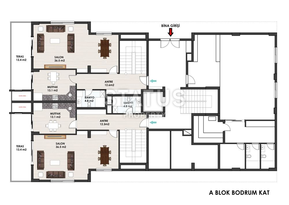 Проект в центре города с просторными площадями, 135 – 250 м2. фото 18