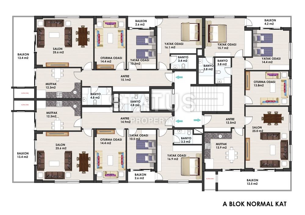 Проект в центре города с просторными площадями, 135 – 250 м2. фото 21