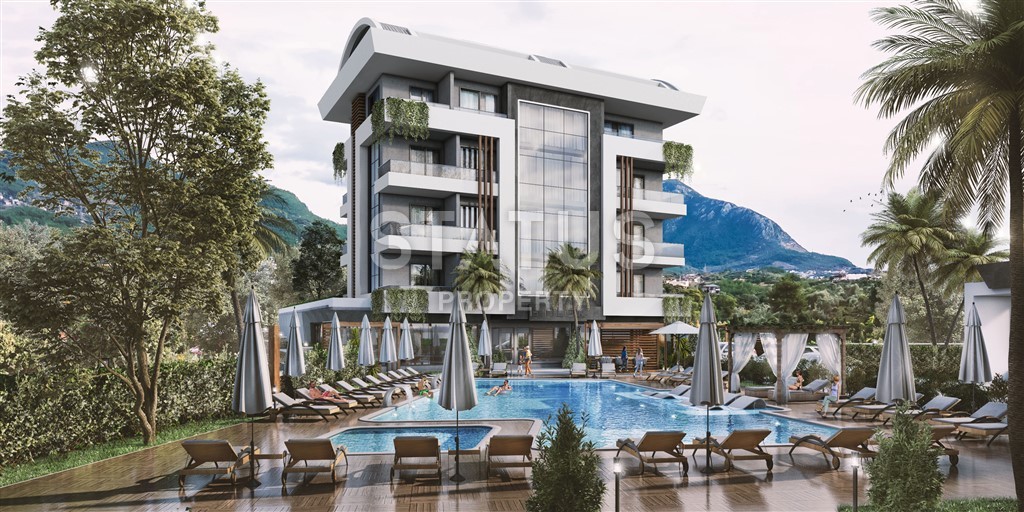 Apartments of different layouts in a complex under construction from 99m2. Both, Alanya.+commerce фото 6