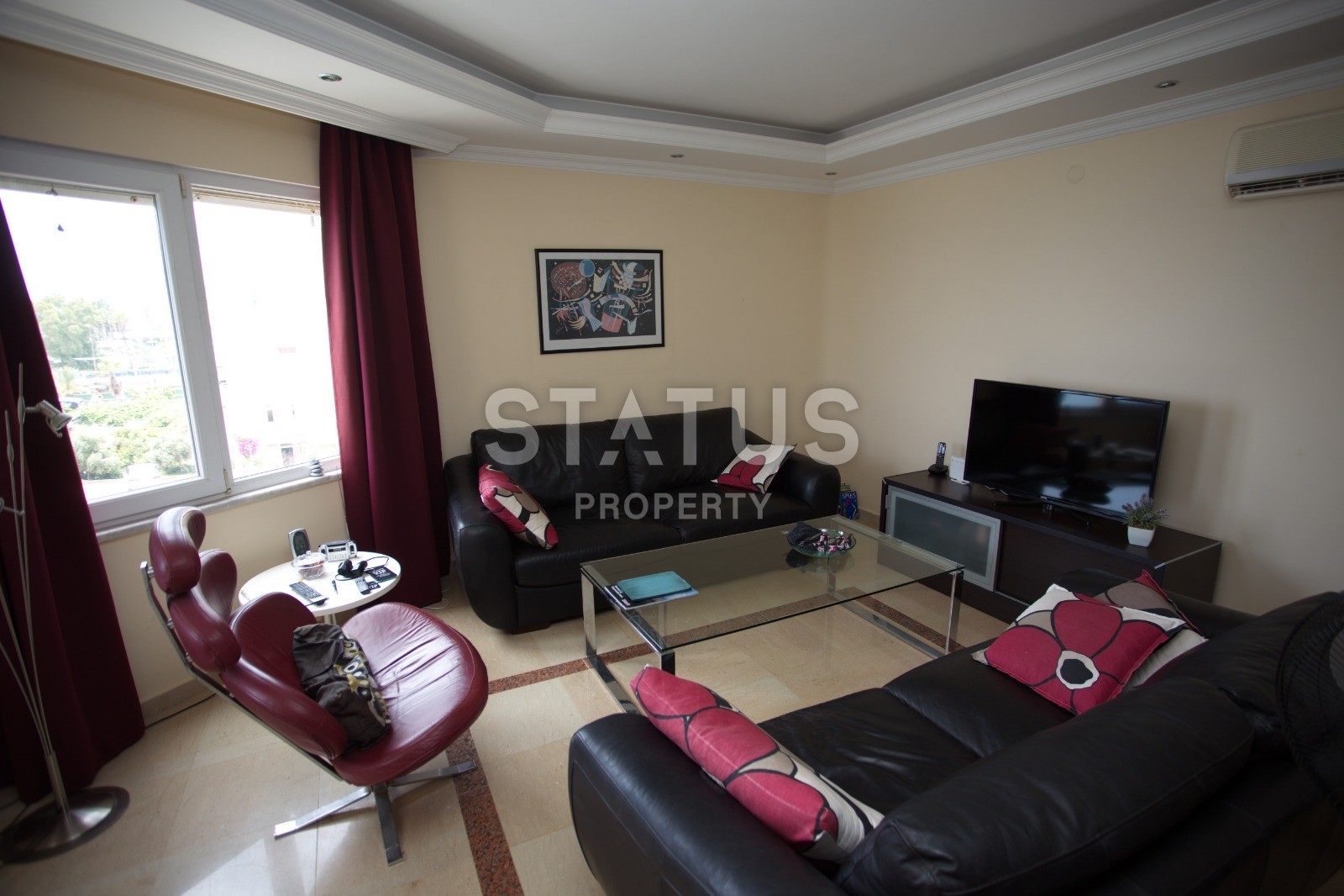 Хорошая квартира планировки 2+1, 105 м2 с видом на море в районе Тосмур, Аланья фото 3