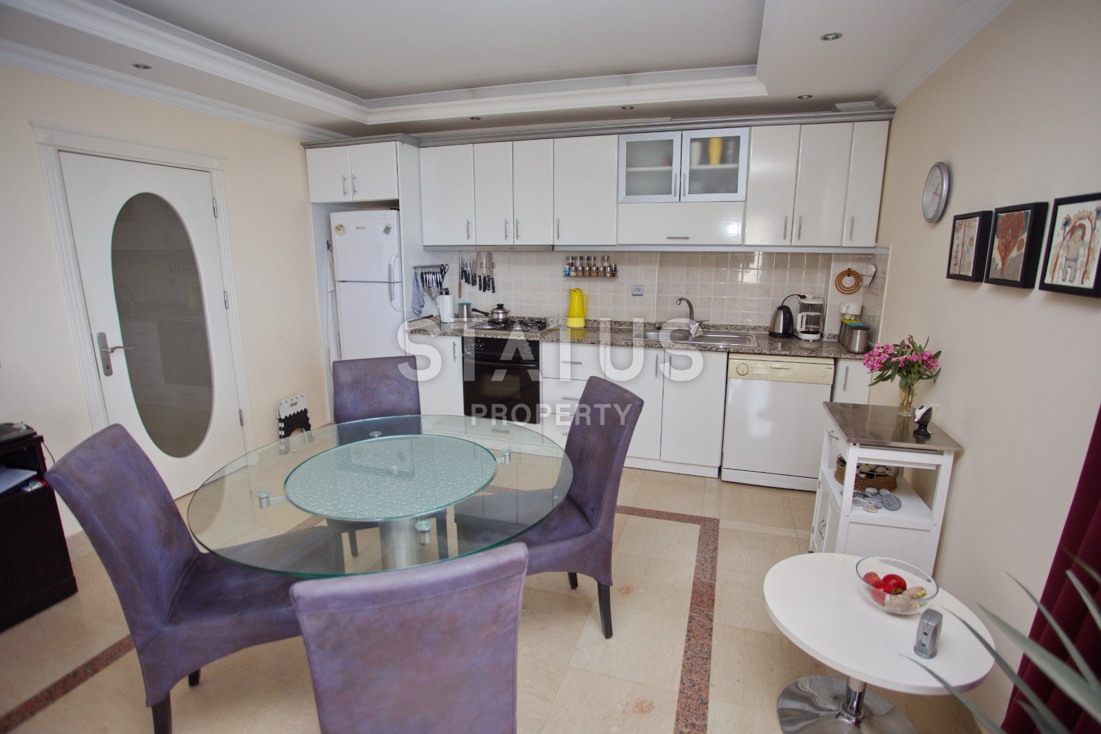 Хорошая квартира планировки 2+1, 105 м2 с видом на море в районе Тосмур, Аланья фото 8