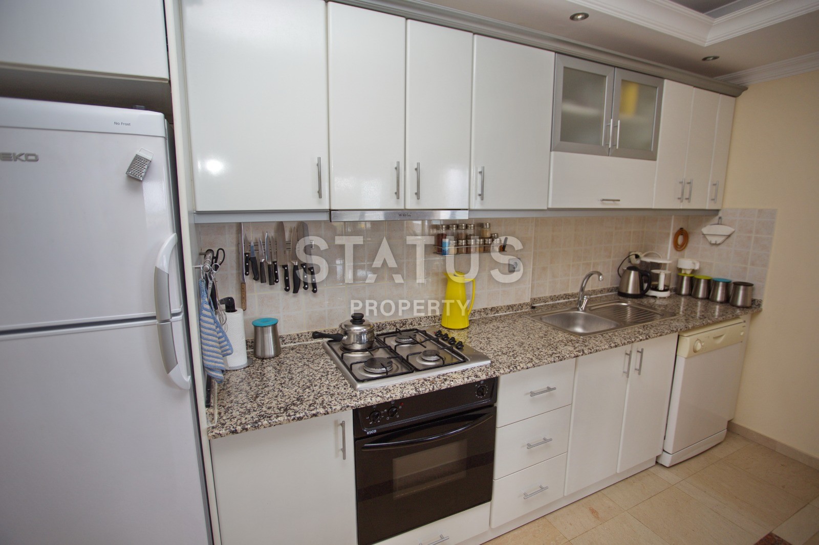 Хорошая квартира планировки 2+1, 105 м2 с видом на море в районе Тосмур, Аланья фото 15