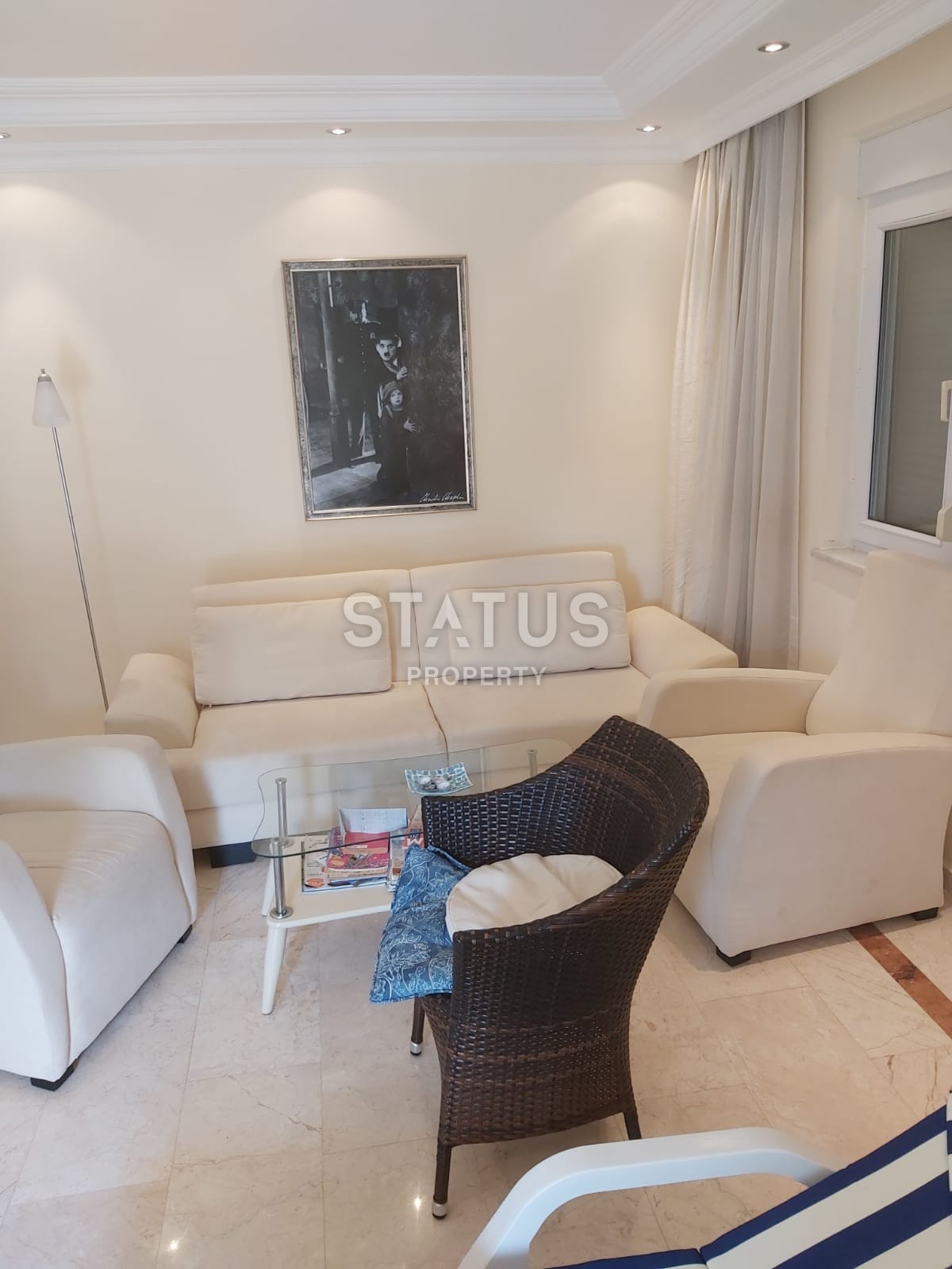 Меблированная трёхкомнатная квартира, 110м2 в районе Оба. фото 11