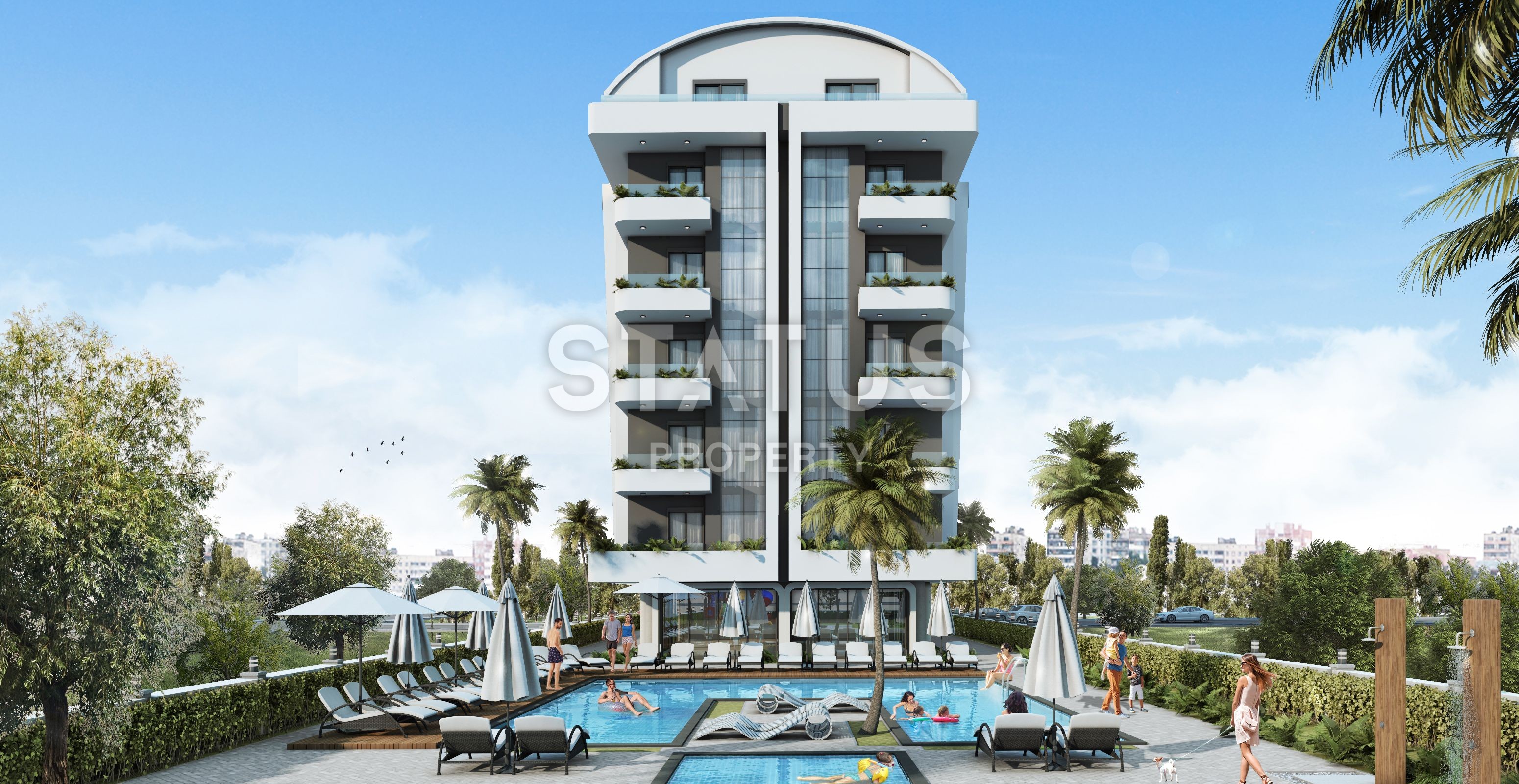 Новый проект у моря на начальном этапе строительства в районе Кестель. Отличные цены фото 5