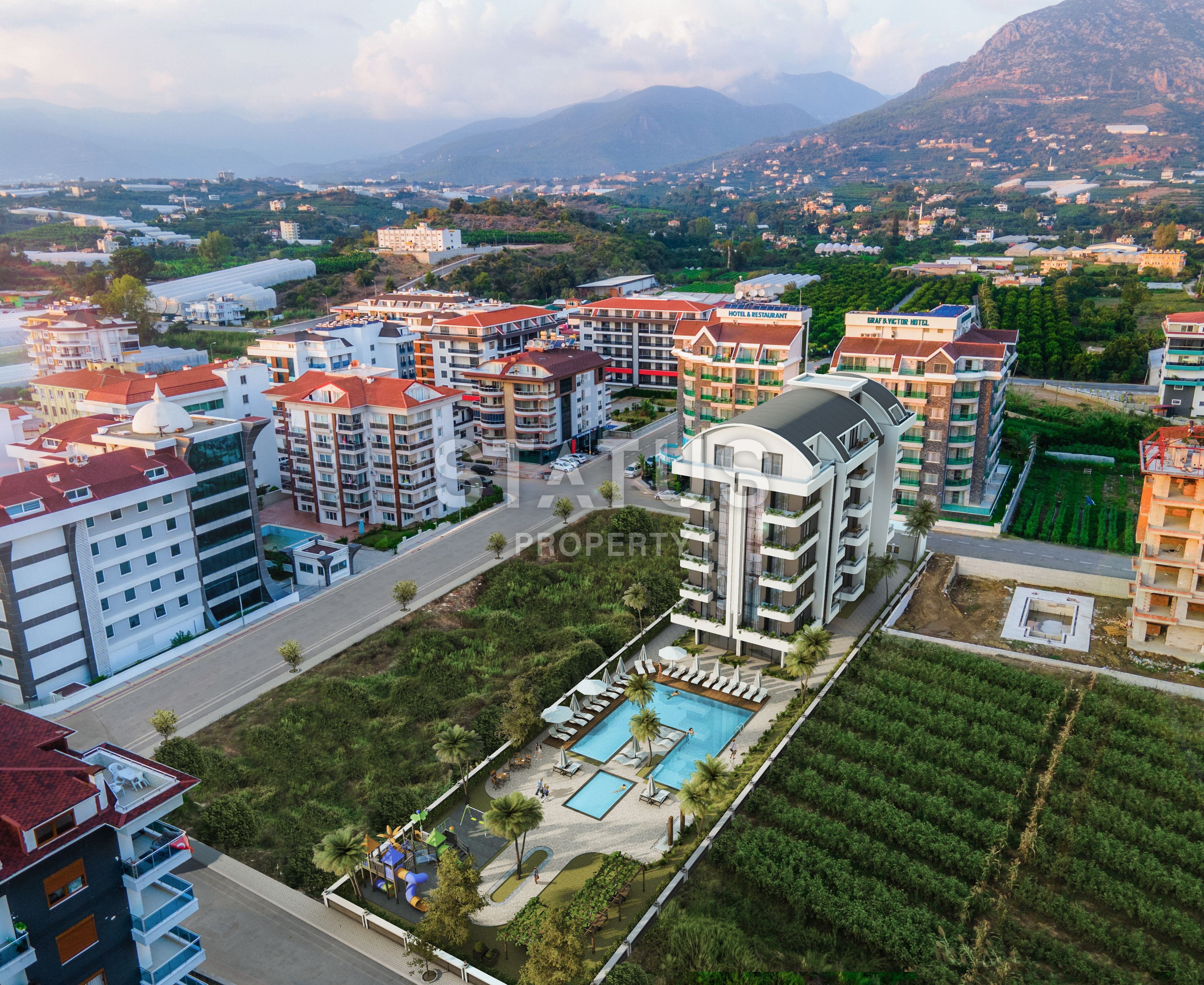 Новый проект у моря на начальном этапе строительства в районе Кестель. Отличные цены фото 9