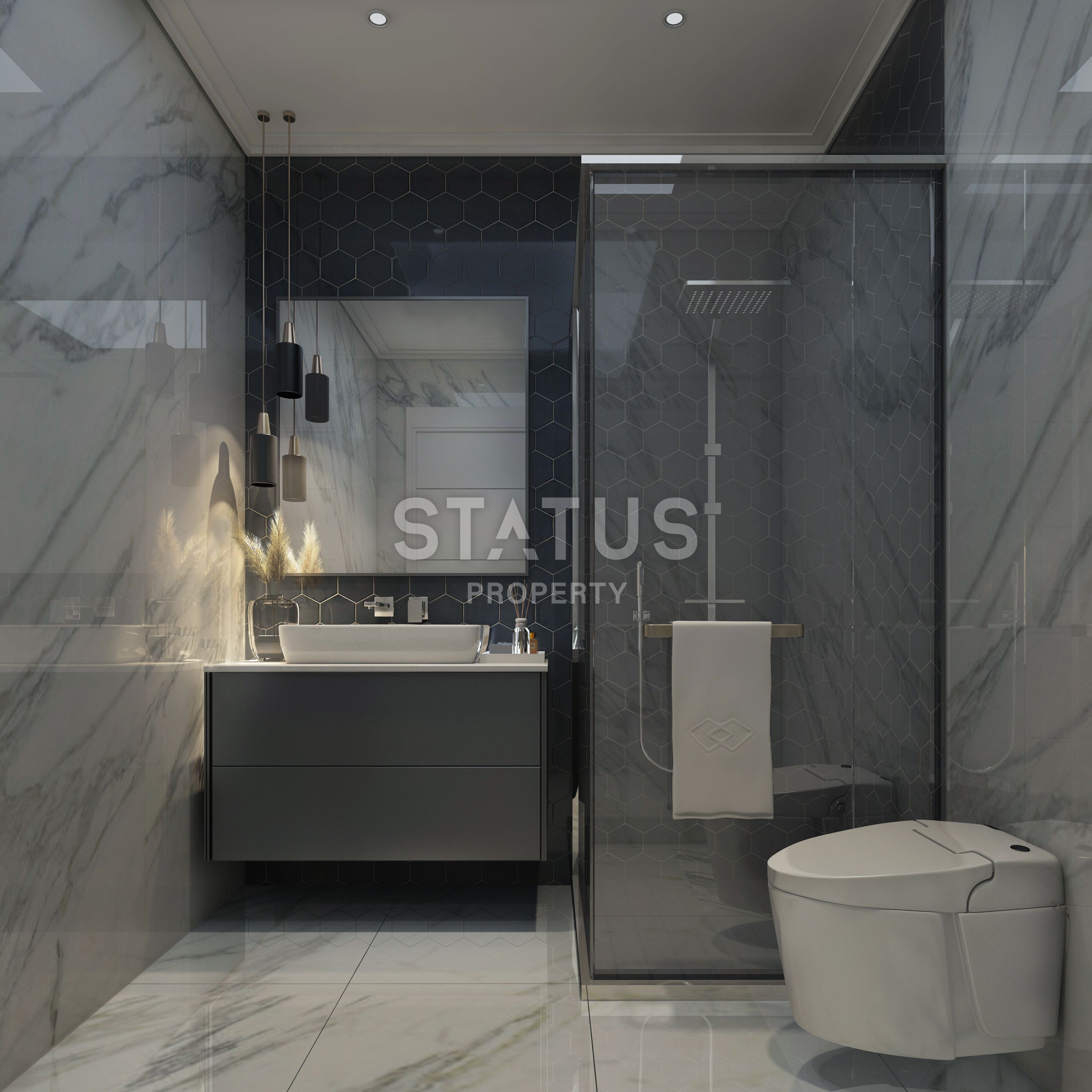 Новый проект у моря на начальном этапе строительства в районе Кестель. Отличные цены фото 28