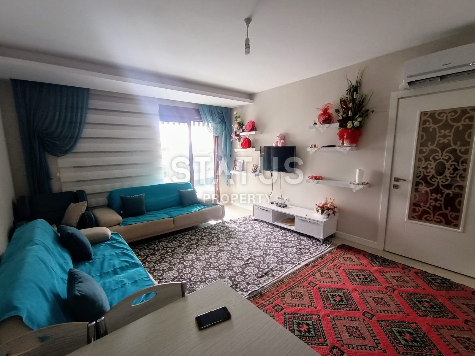 Большая двухкомнатная квартира в новом комплексе, 75 м2. Тосмур, Алания. фото 24