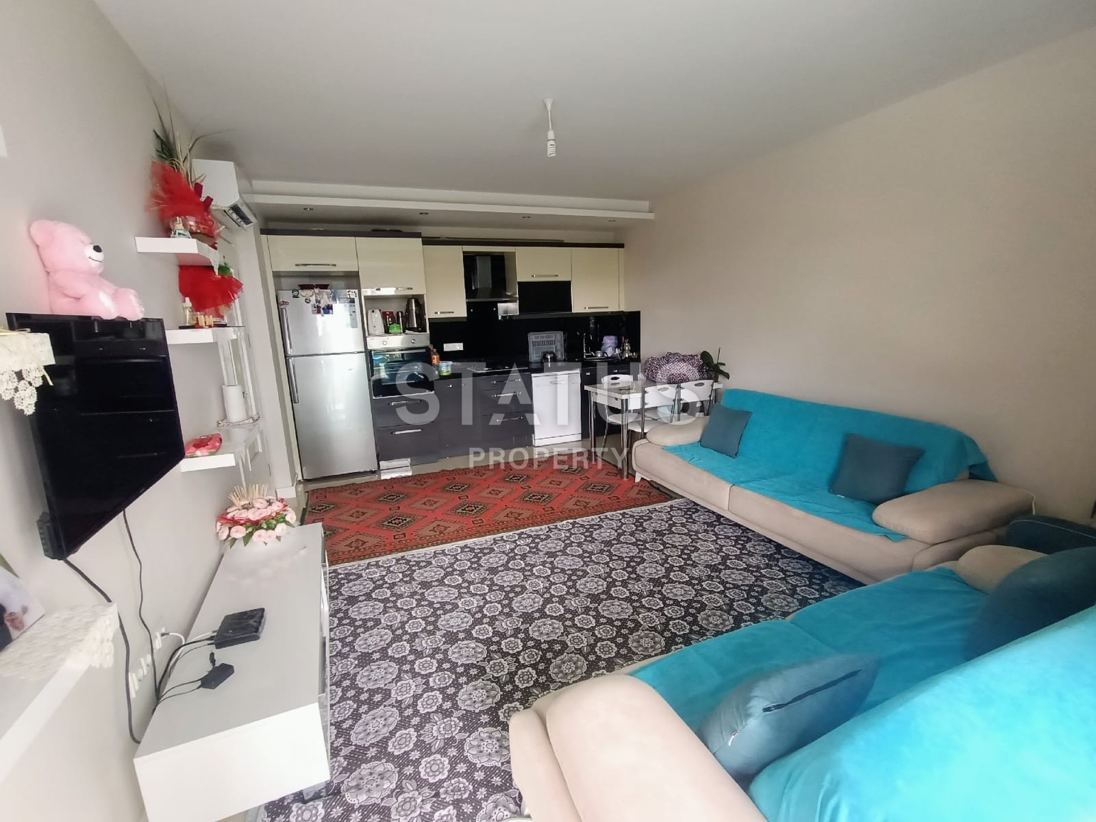 Большая двухкомнатная квартира в новом комплексе, 75 м2. Тосмур, Алания. фото 26