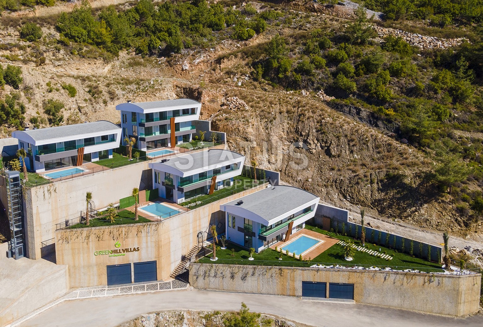 Premium class villas with panoramic views of the Mediterranean Sea. 258 m2. Center, Alanya фото 12