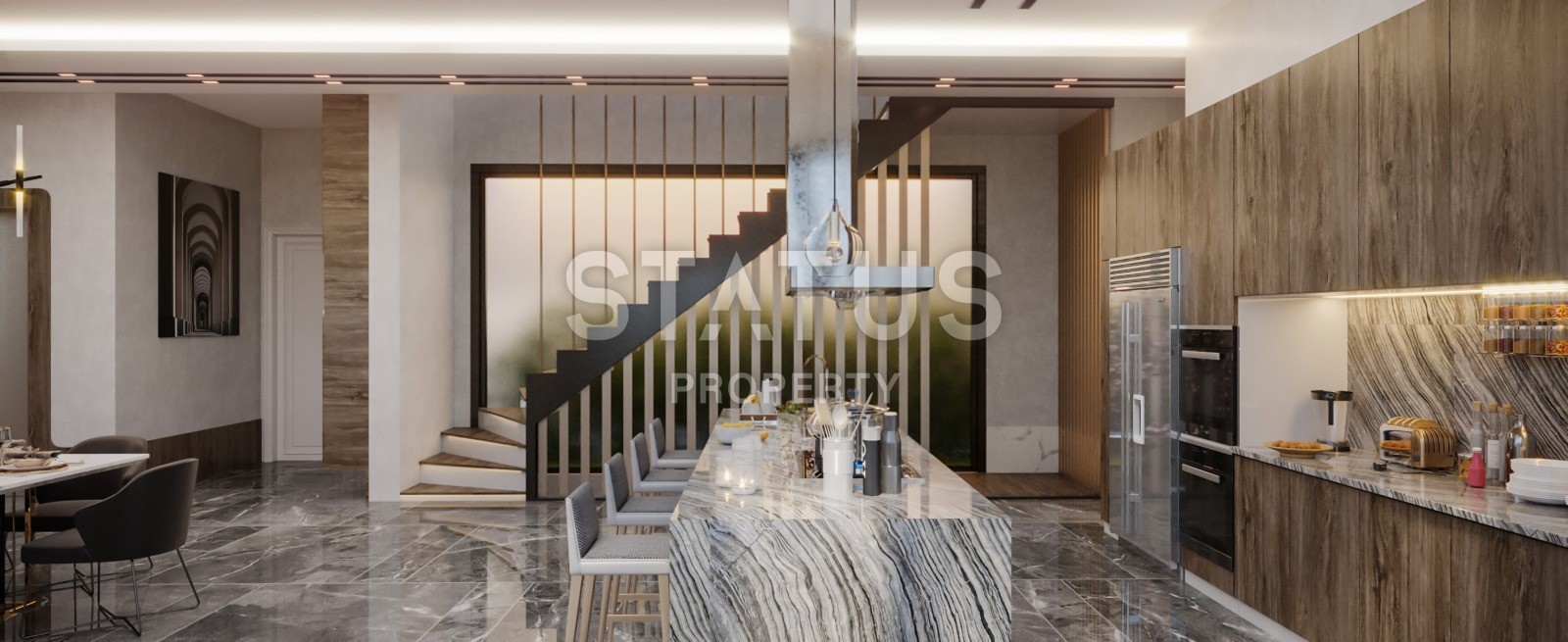 Новый и уникальный комплекс вилл в районе Каргыджак, 616 м2. фото 15