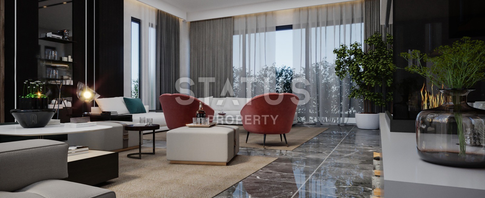 Новый и уникальный комплекс вилл в районе Каргыджак, 616 м2. фото 20