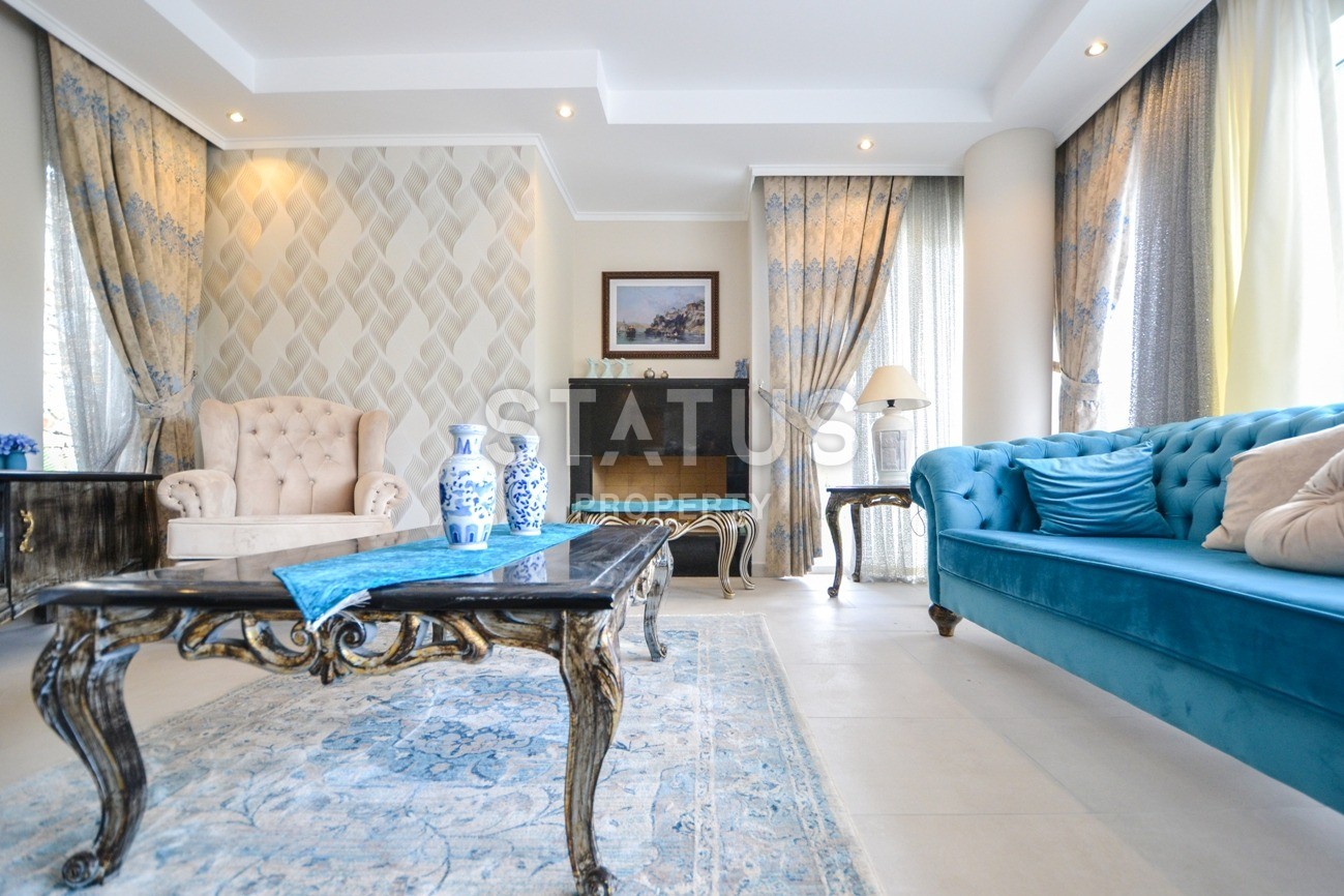 Luxurious villa layout 4+1, 220m2 with sea and mountain views in the Kargicak area фото 17