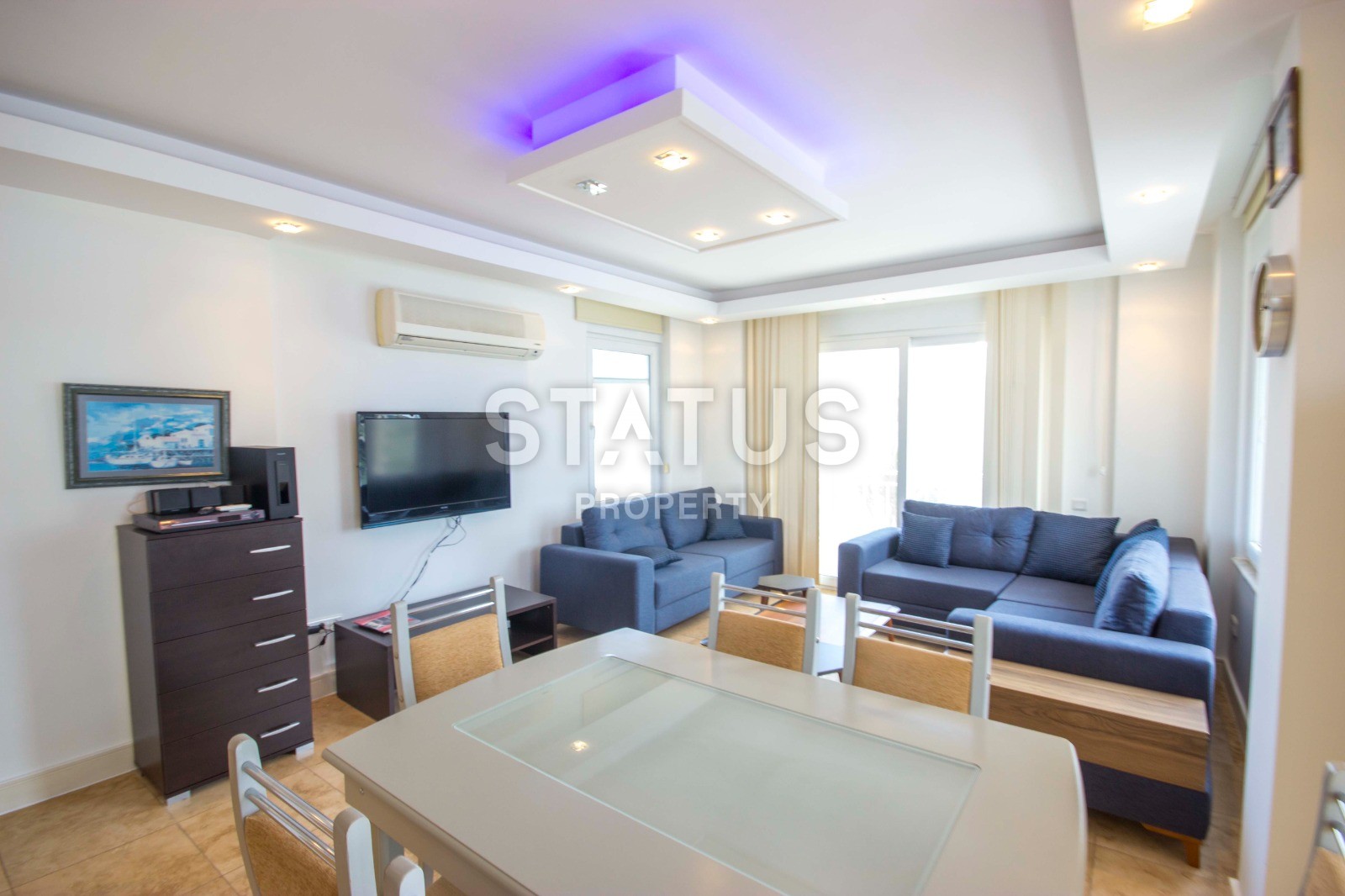 Апартаменты 1+1, 70 кв.м. в комплексе с большой территорией и низкоэтажной постройкой. Джикджилли, Алания. фото 12