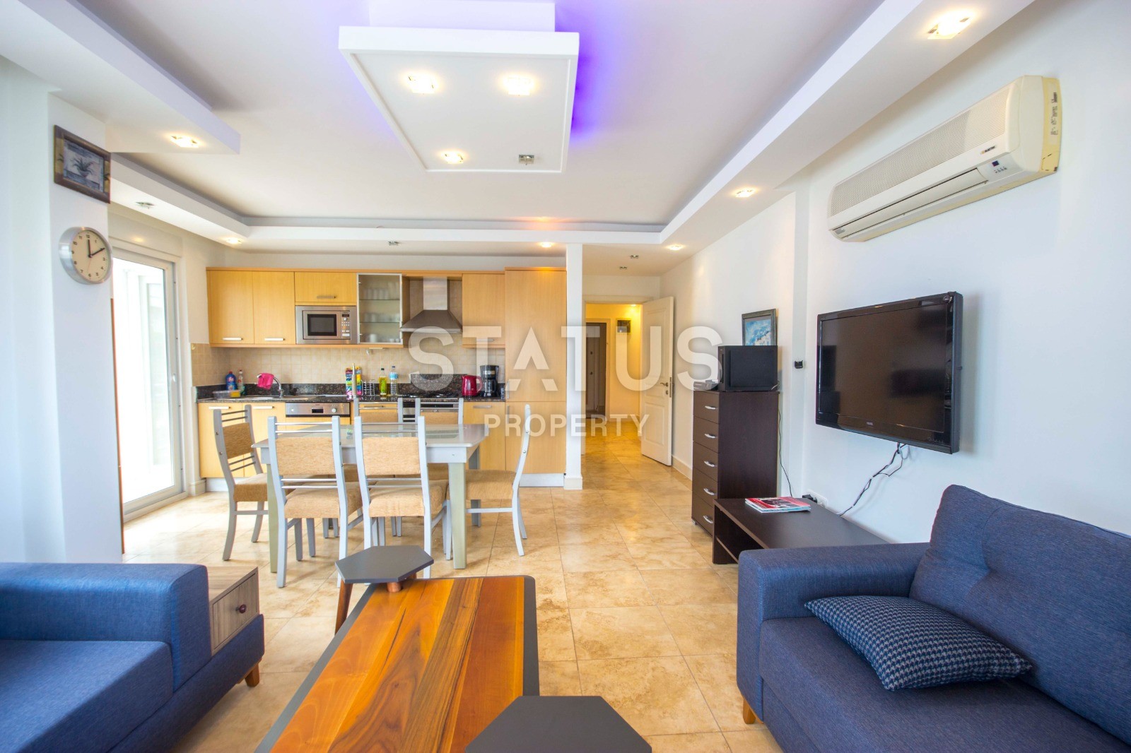 Апартаменты 1+1, 70 кв.м. в комплексе с большой территорией и низкоэтажной постройкой. Джикджилли, Алания. фото 16