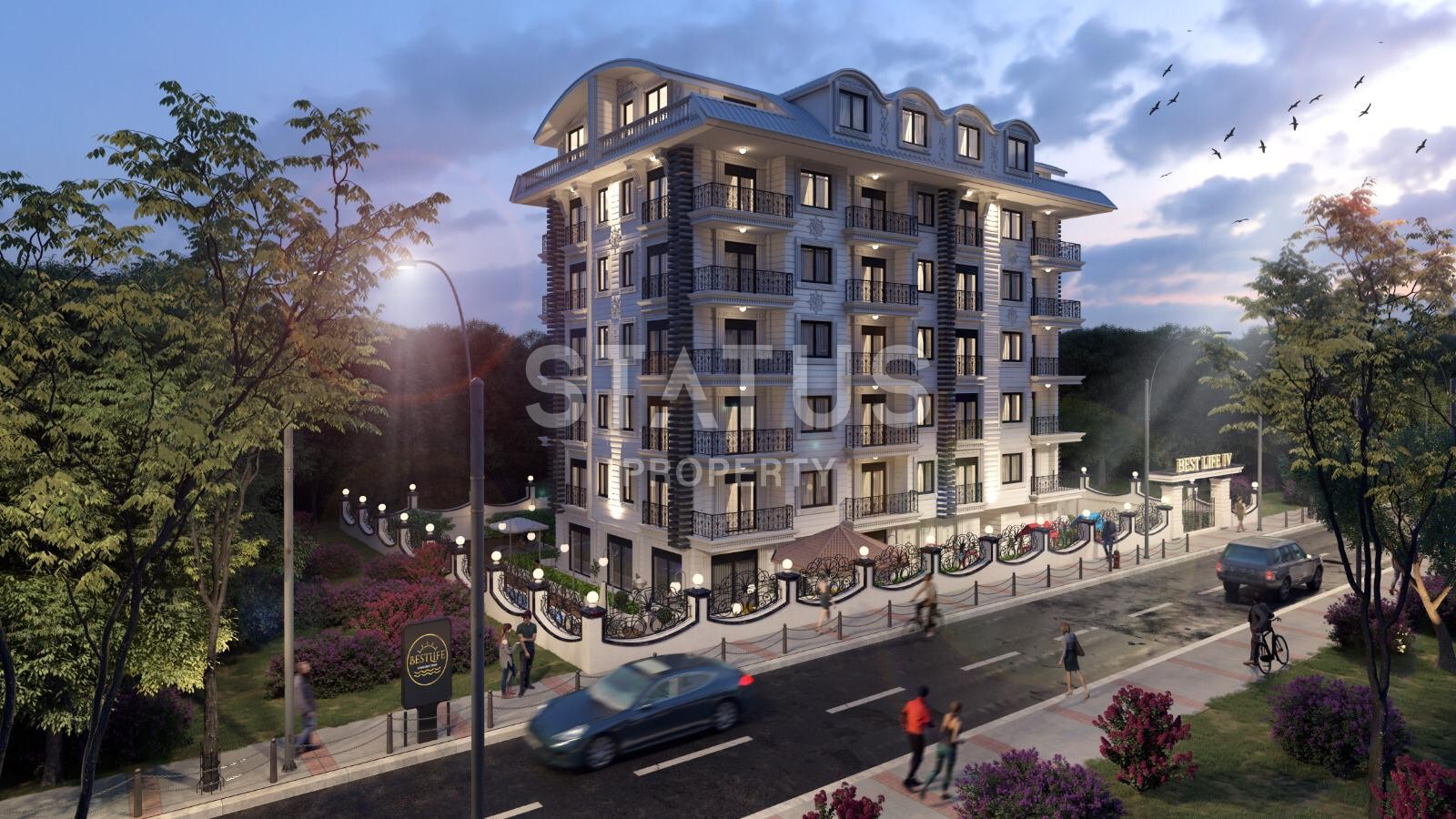 Уютная квартира планировки 1+1, 60м2 в новом доме с инфраструктурой, в районе Махмутлар, Аланья фото 12